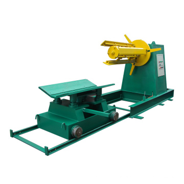 5T Hydraulic uncoiler for roll forming machine with car